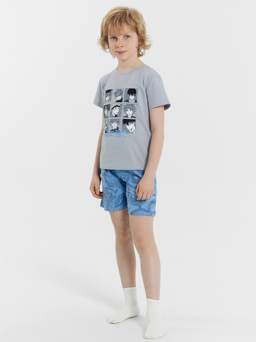 Комплект для мальчиков (футболка, шорты) Mark Formelle, размер рост 128 см, цвет синий 011124342 - фото 3