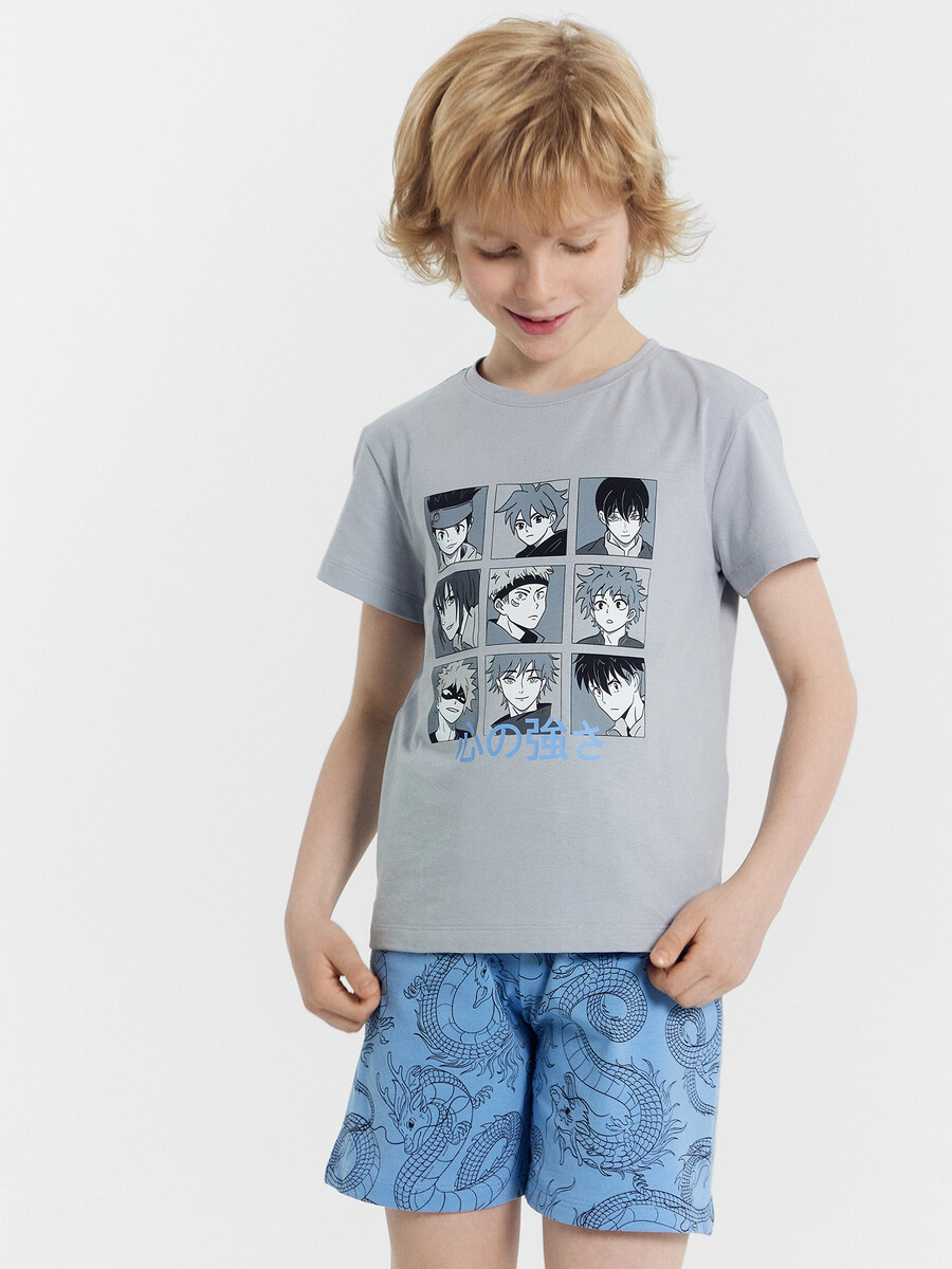 Комплект для мальчиков (футболка, шорты) Mark Formelle, размер рост 128 см, цвет синий 011124342 - фото 2