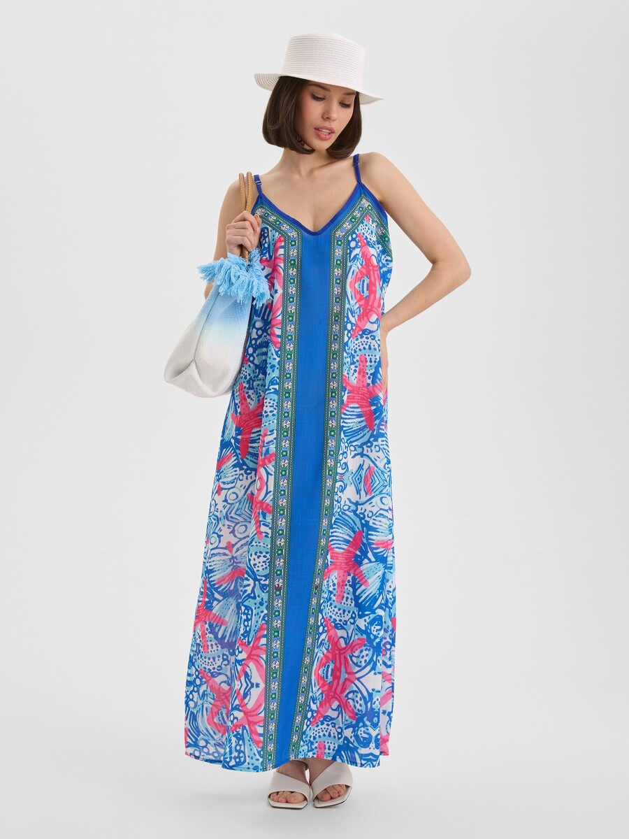 Платье (сарафан) Lorentino, размер 44, цвет разноцветный 011129884 - фото 2