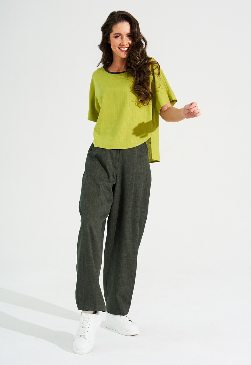 Блуза Dimma Fashion Studio, размер 44, цвет зеленый 011157469 - фото 4