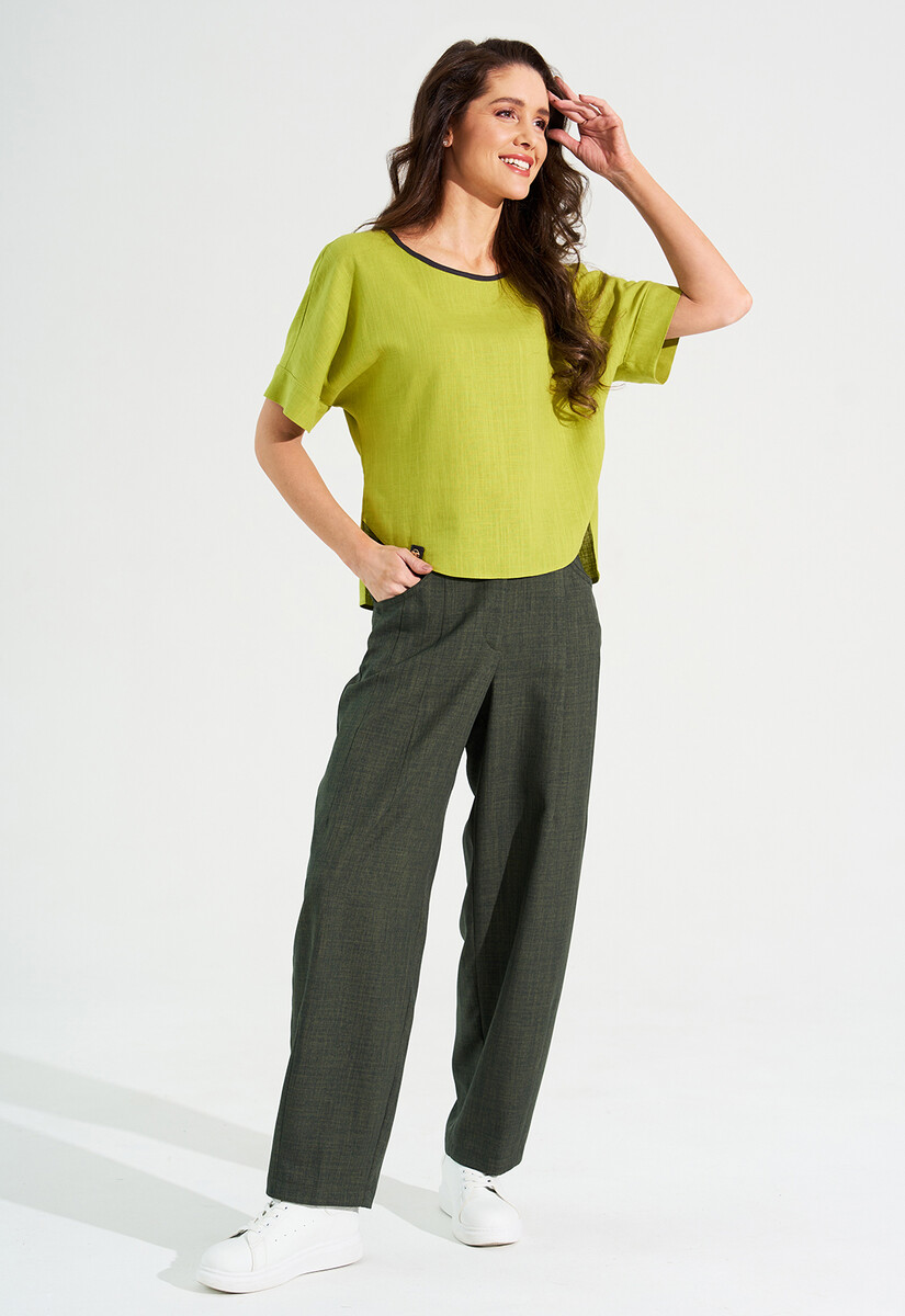 Блуза Dimma Fashion Studio, размер 44, цвет зеленый 011157469 - фото 5