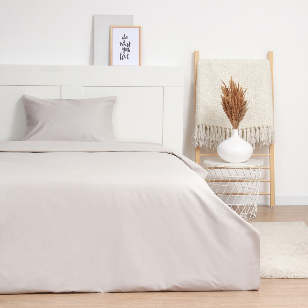 Постельное белье LoveLife, цвет серый, размер 1.5-спальный (50х70)