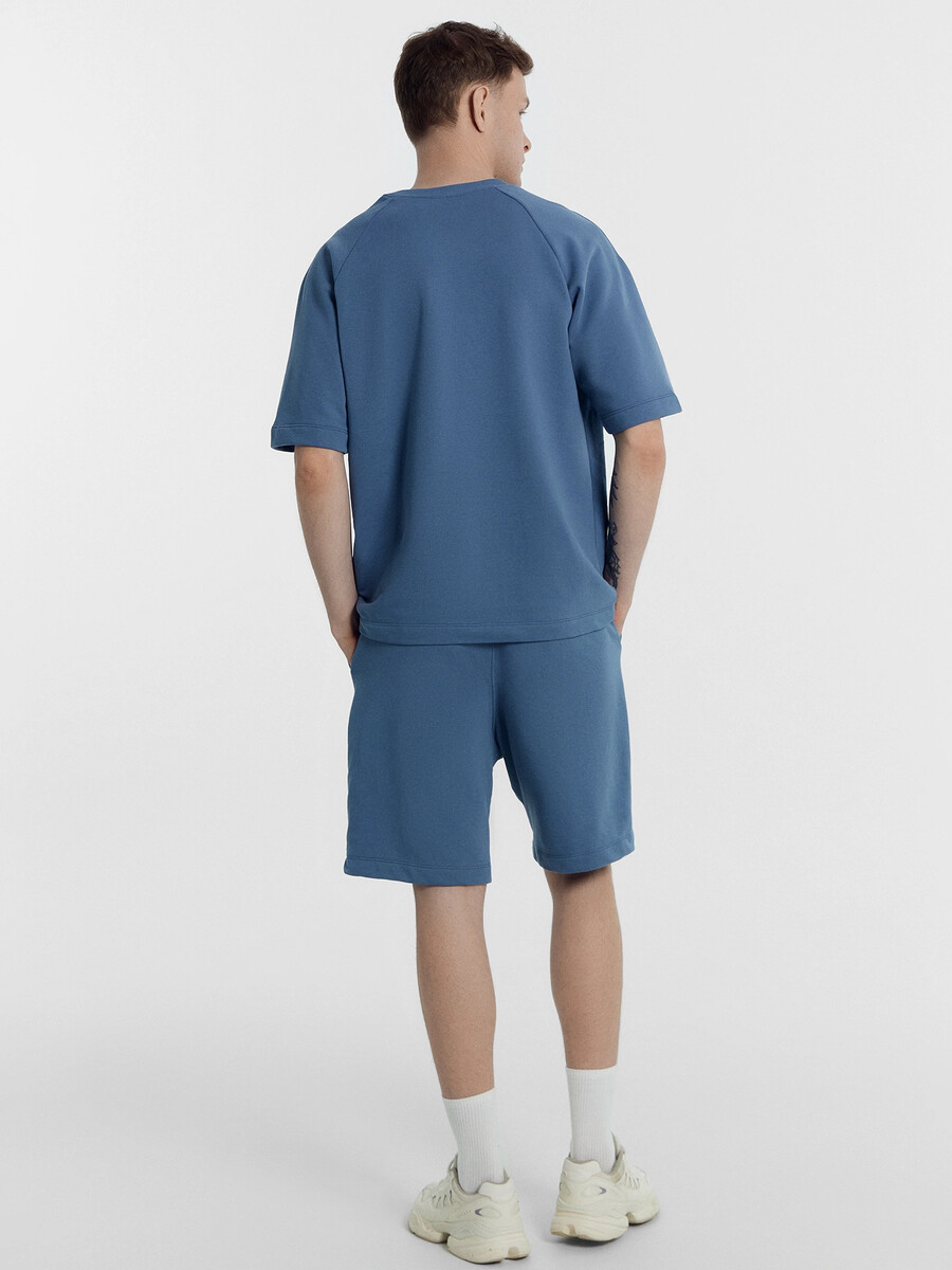 Комплект мужской (футболка, шорты) Mark Formelle, размер 50, цвет синий 011176931 - фото 4