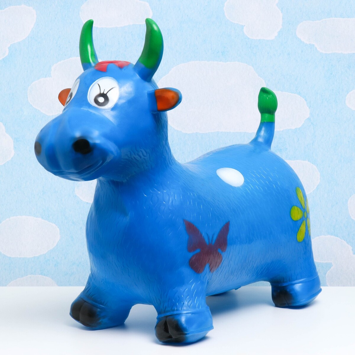 Попрыгун коровка 50х29см синяя детский чемодан konges slojd ladybag божья коровка