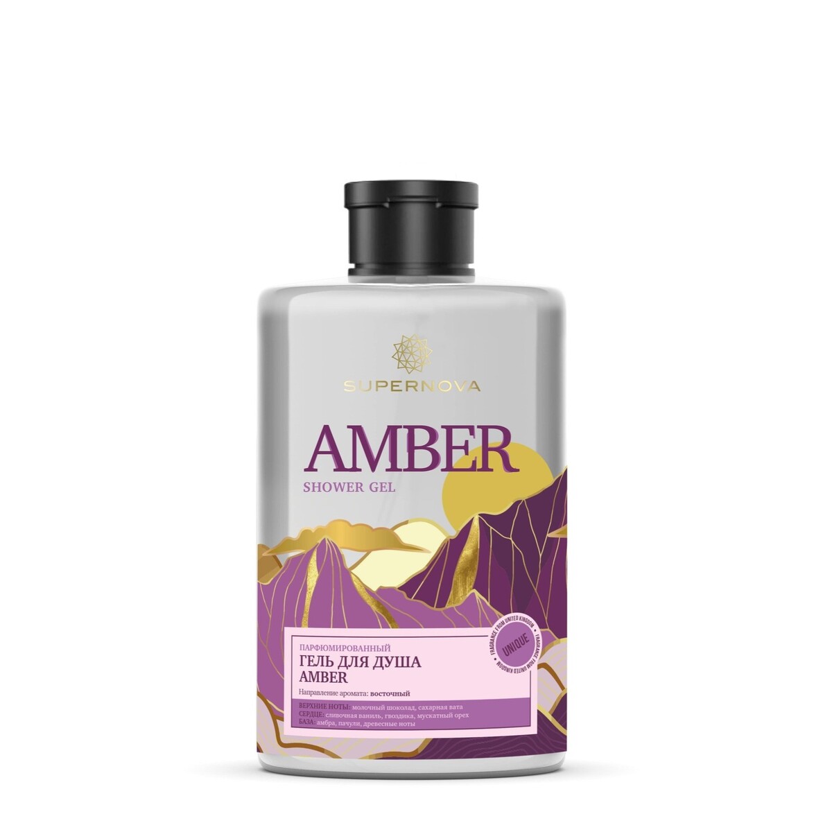 

Supernova парфюмированный гель для душа amber, 400мл.