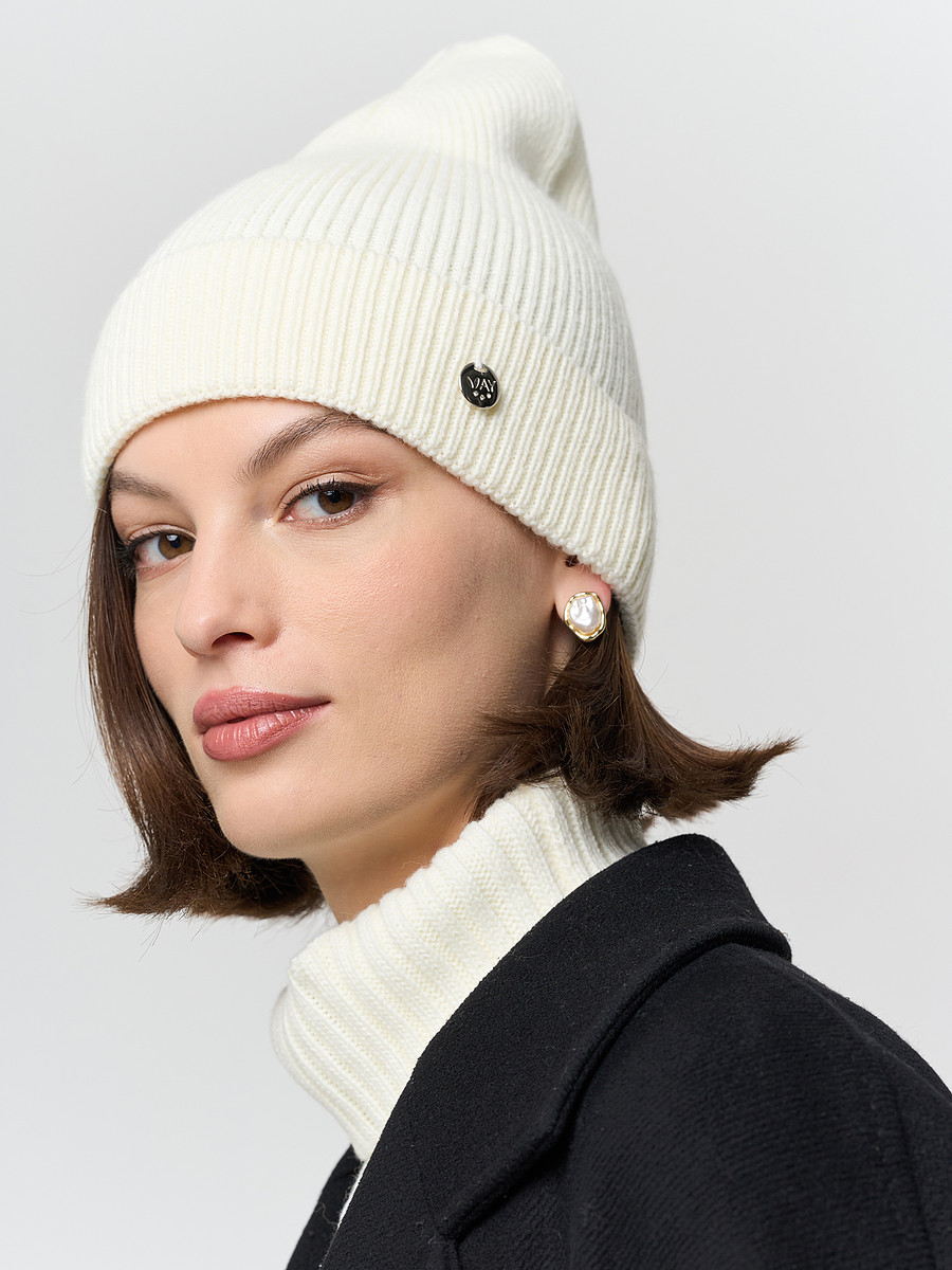 

Шапка, Бежевый;молоко