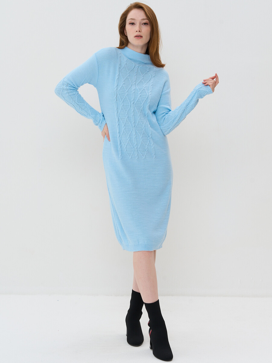 Платье VAY, размер 42, цвет голубой 011253146 - фото 2