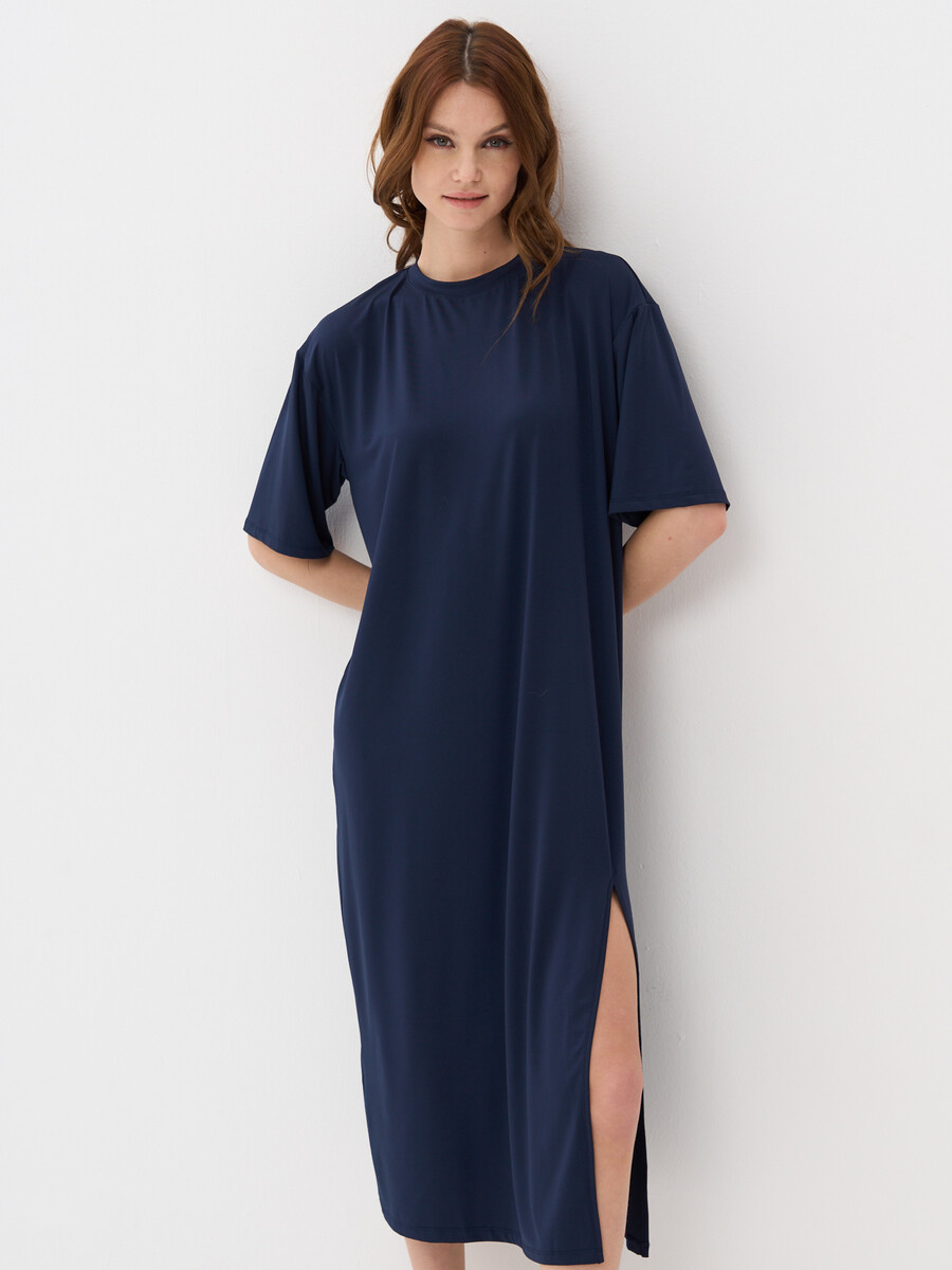 Платье VAY, размер 46, цвет синий 011254405 - фото 1