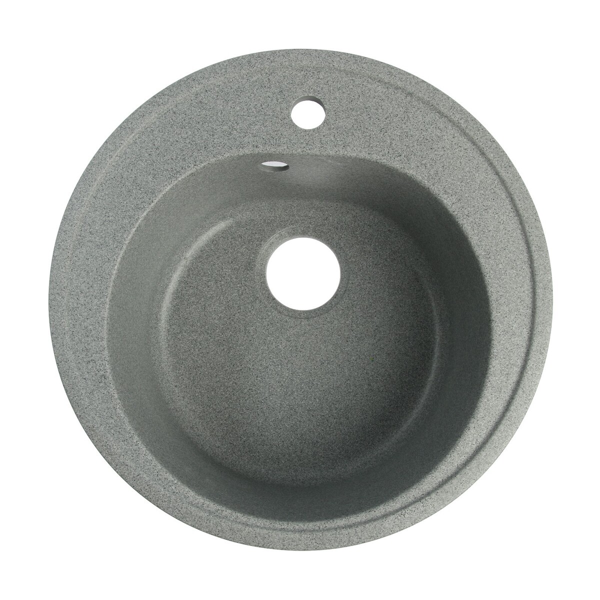 Мойка для кухни из камня zein 3/q8, d=510 мм, круглая, перелив, цвет темно-серый venta мойка воздуха lw45