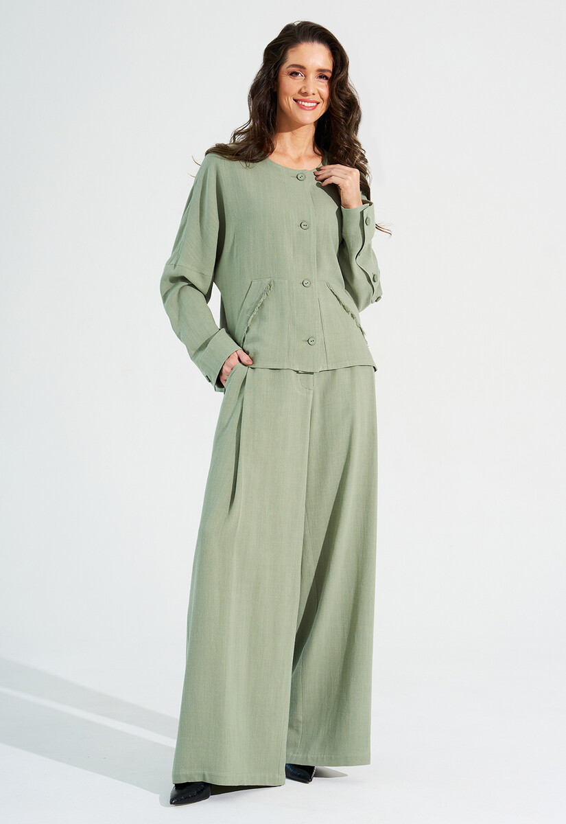 Жакет Dimma Fashion Studio, размер 46, цвет зеленый 011262579 - фото 3