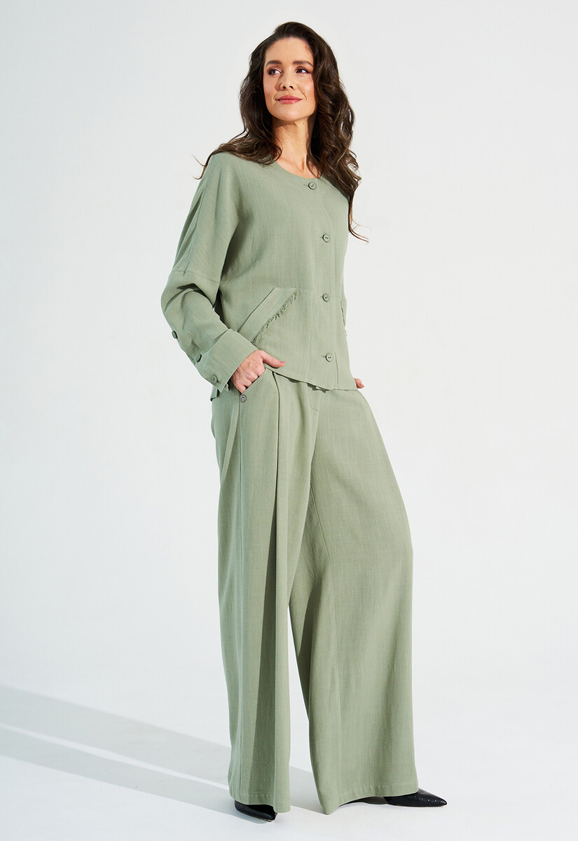 Жакет Dimma Fashion Studio, размер 46, цвет зеленый 011262579 - фото 5