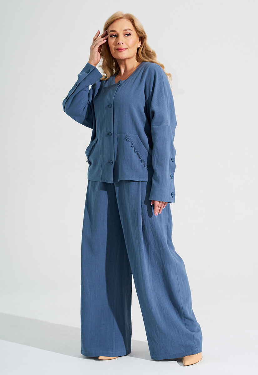 Жакет Dimma Fashion Studio, размер 48, цвет голубой 011262581 - фото 5