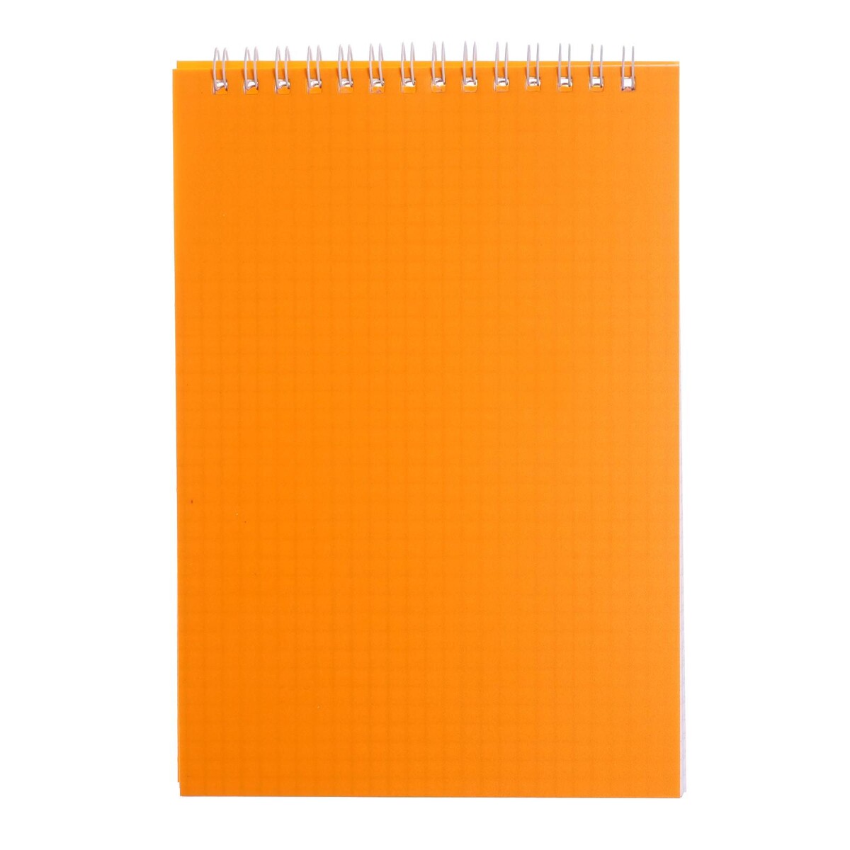 Блокнот а5, 60 листов на гребне, обложка пластик, оранжевый блокнот а7 108 листов на гребне smart journal твёрдая обложка блок 80 г кв м микс