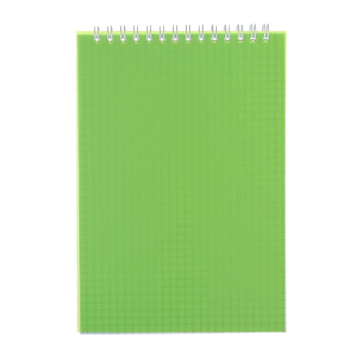 Блокнот а5, 60 листов на гребне calligrata, пластиковая обложка, зеленый блокнот а6 40 л на гребне