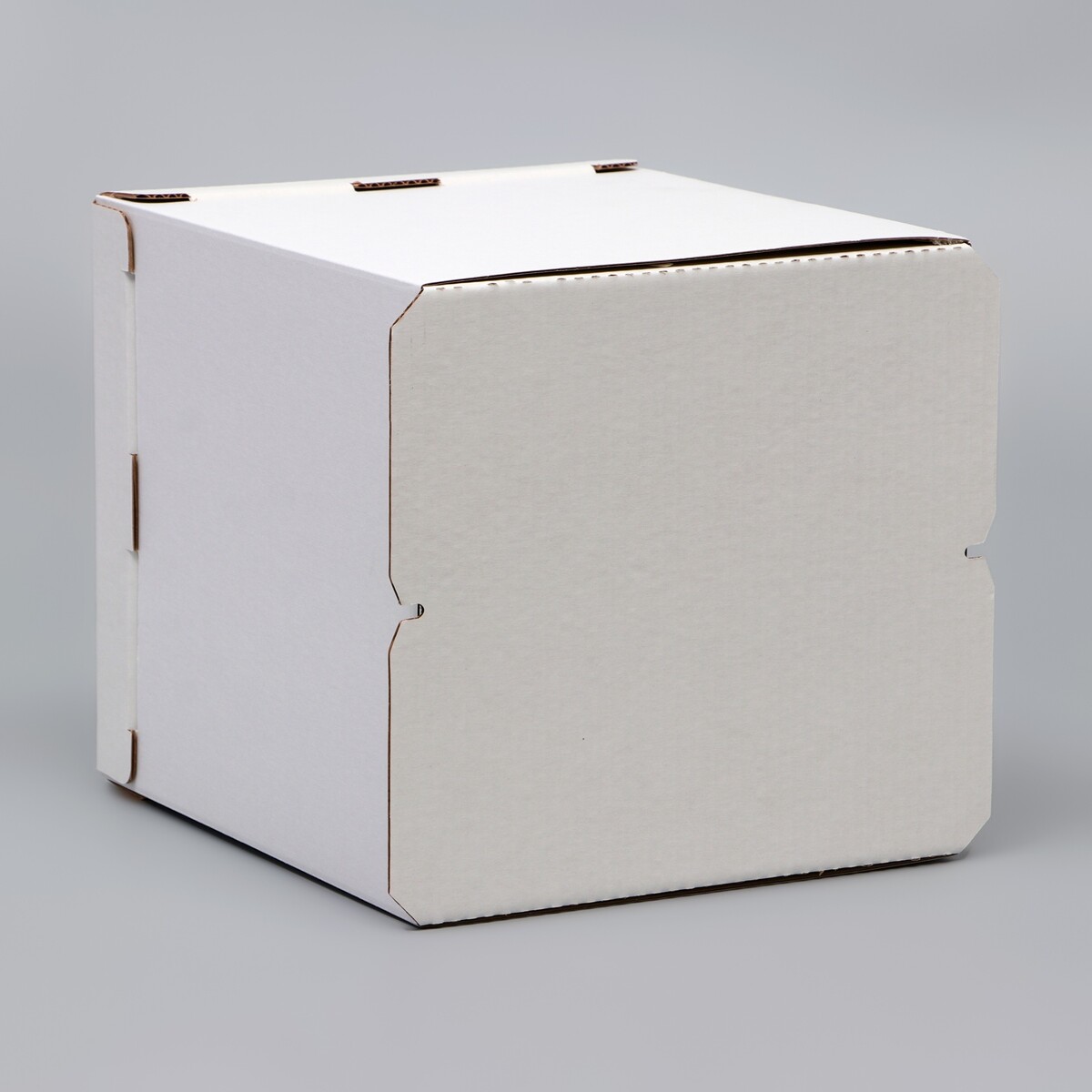 Коробка под торт, без окна, белая, 26 х 26 х 30 см UPAK LAND, цвет белый 011302548 - фото 4