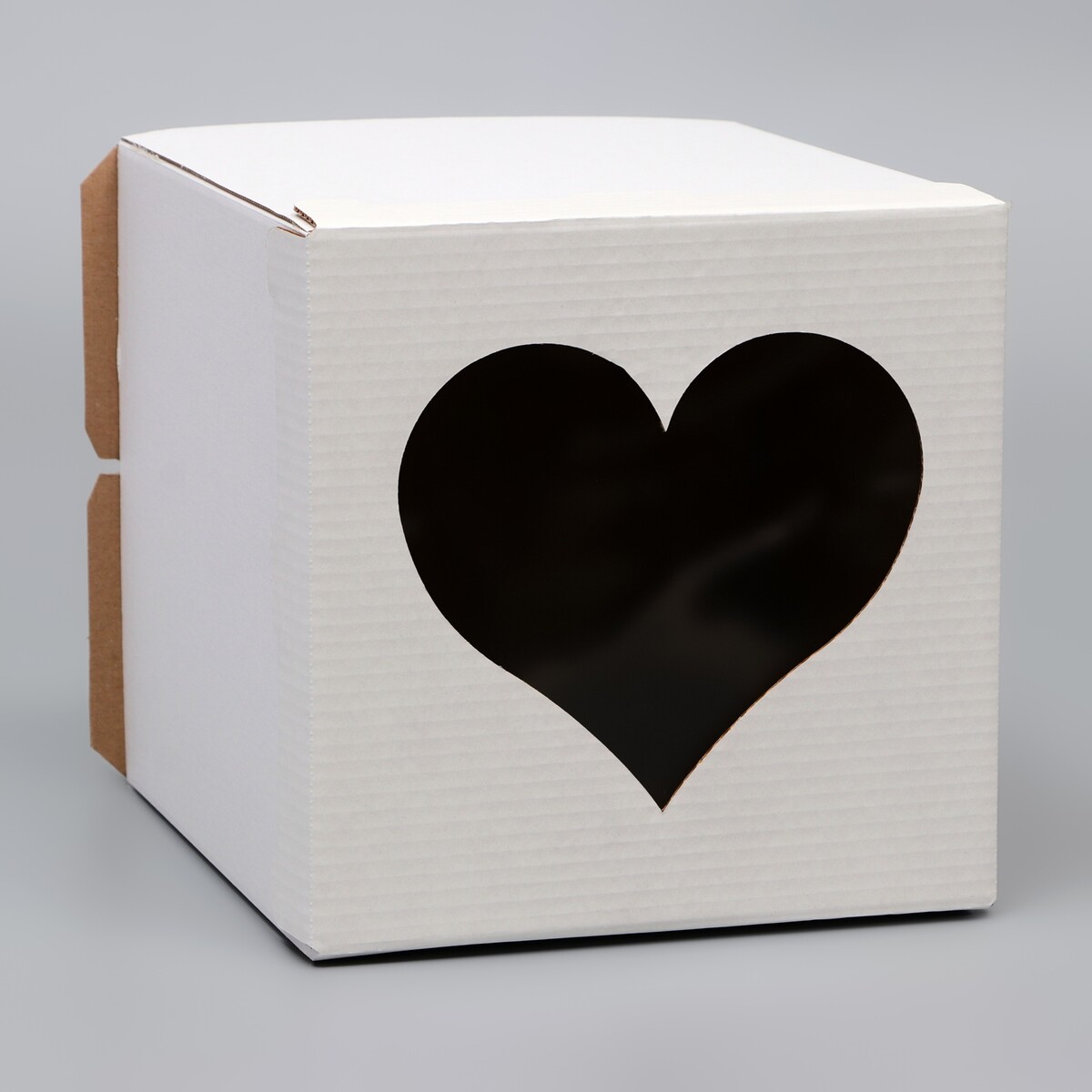 Коробка под торт с окном, UPAK LAND, цвет белый 011302550 - фото 3