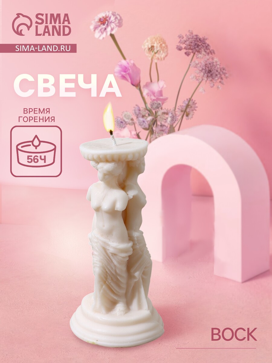 

Свеча фигурная формовая, Белый