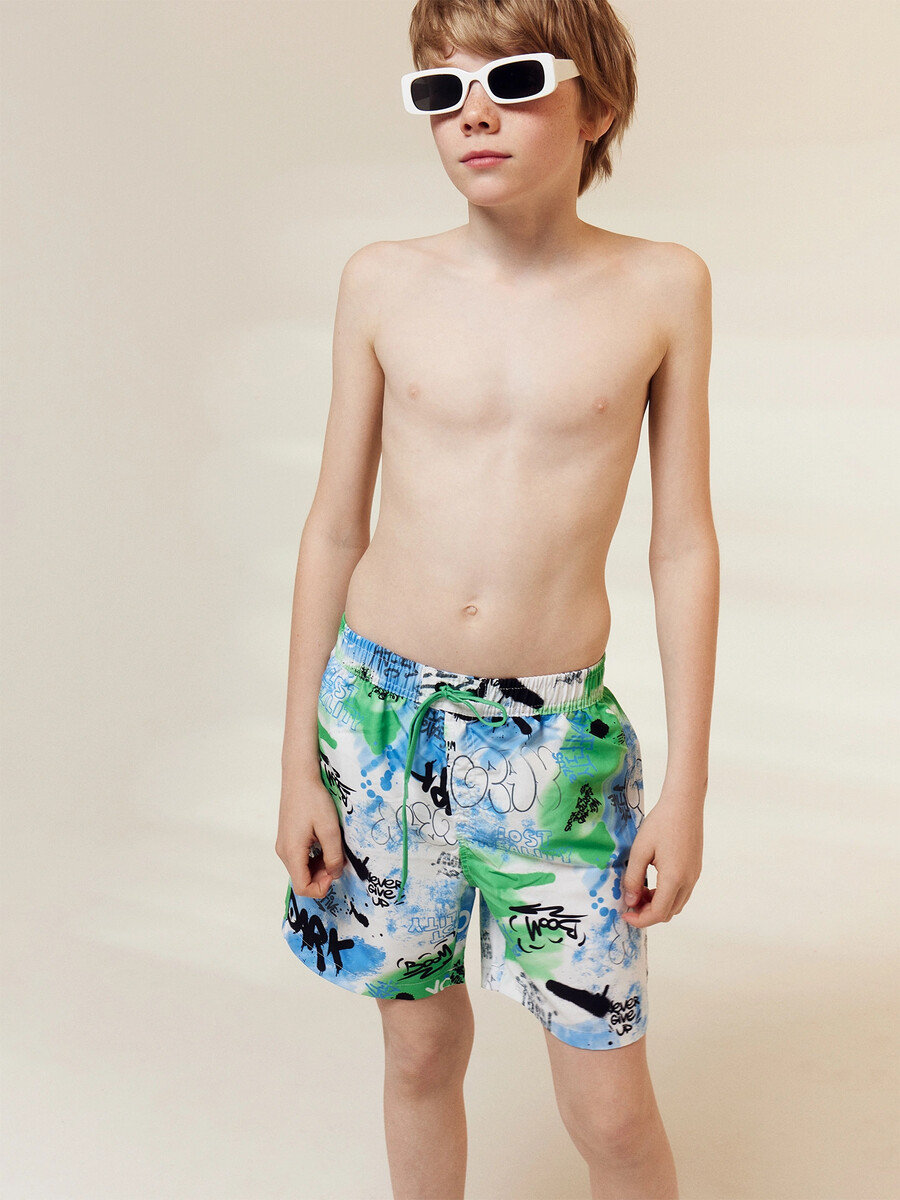 Шорты плавательные для мальчиков Mark Formelle, размер рост 116 см, цвет зеленый