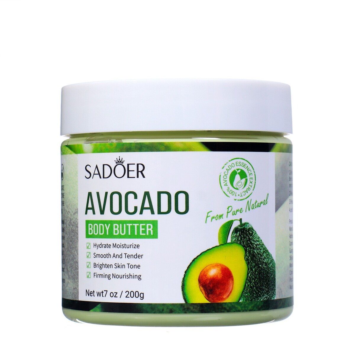Крем для тела sadoer, 200 г с экстрактом авокадо крем для тела