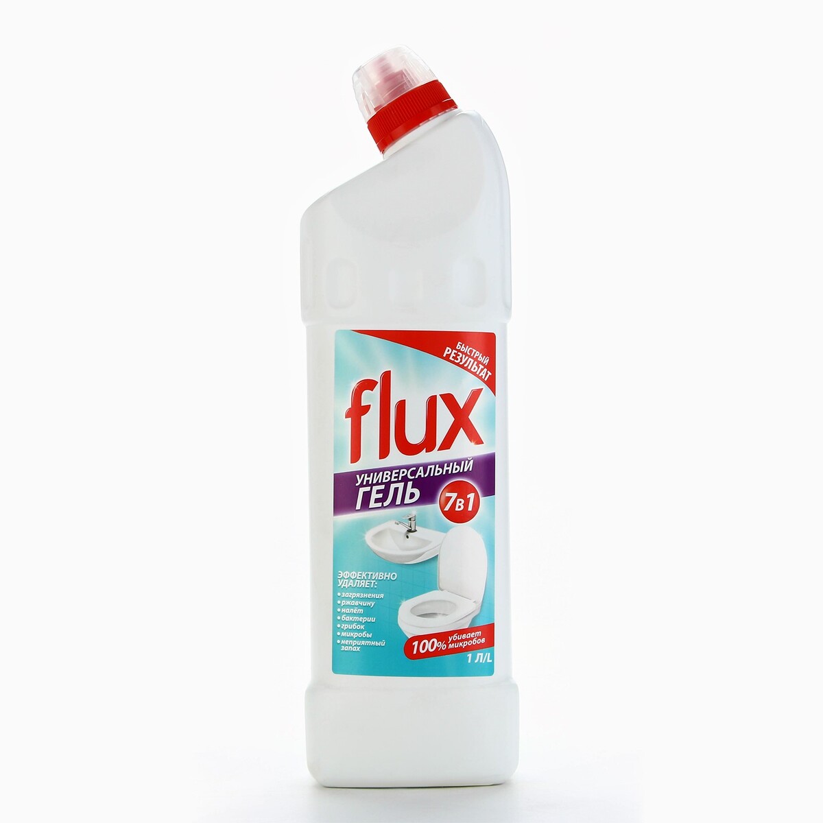 Универсальное средство для сантехники flux, концентрат, 1 л очиститель для всего универсальное средство для уборки дома 900г