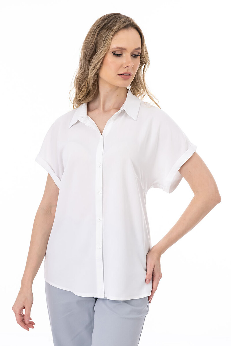 Блуза Merlis, размер 46, цвет белый 011443589 - фото 3