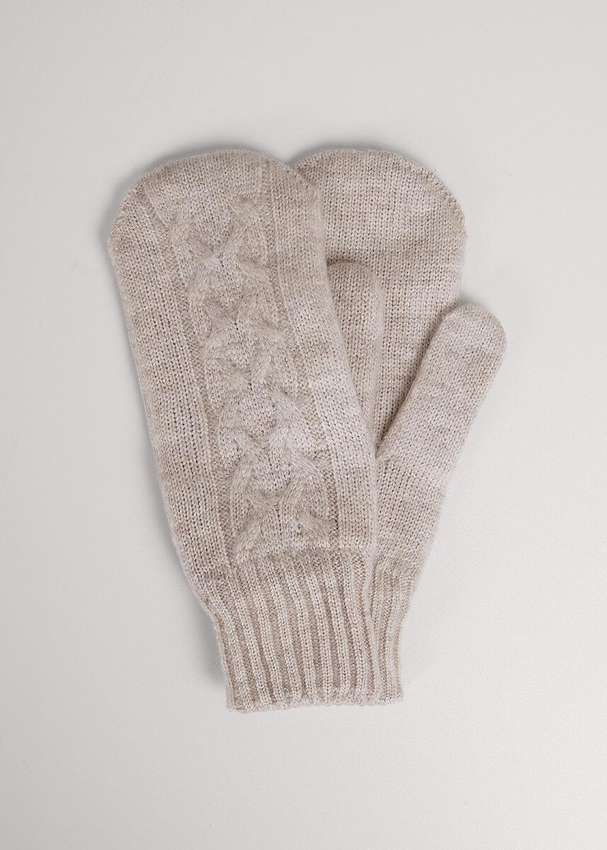 

Перчатки варежки, Бежевый;св.бежевый