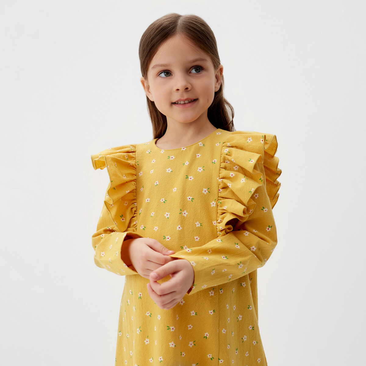Платье KAFTAN, размер рост 98 см, цвет желтый 011513001 - фото 4
