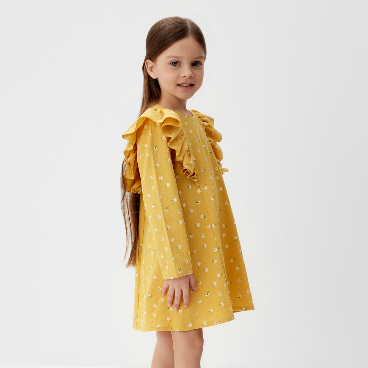 Платье KAFTAN, размер рост 98 см, цвет желтый 011513001 - фото 2
