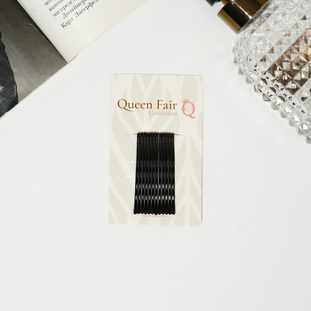Невидимка для волос Queen fair, цвет черный 011521049 - фото 2