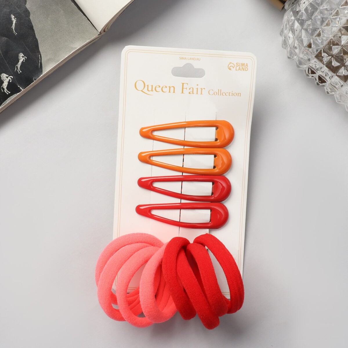 Набор для волос Queen fair, цвет красный 011521107 - фото 1