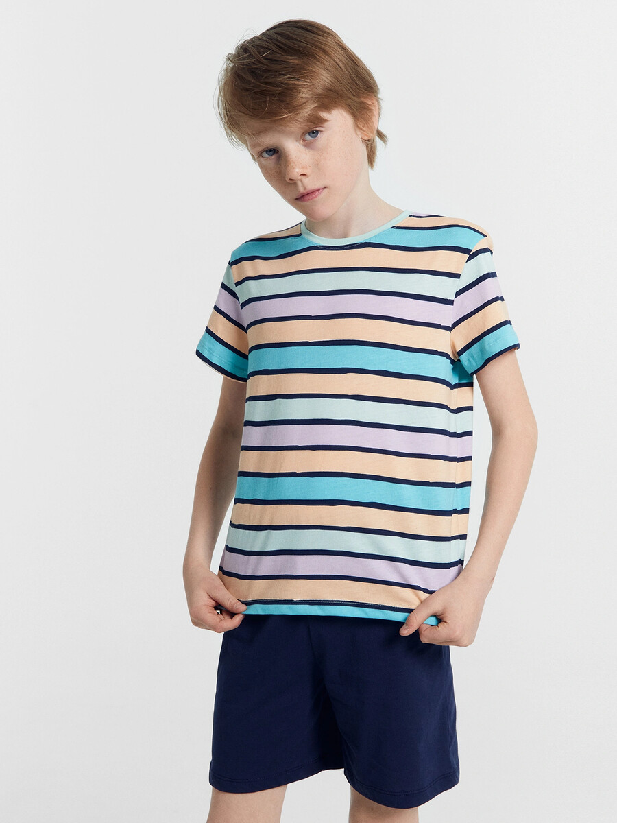 Комплект для мальчиков (футболка, шорты) Mark Formelle, размер рост 110 см, цвет синий 011536923 - фото 4