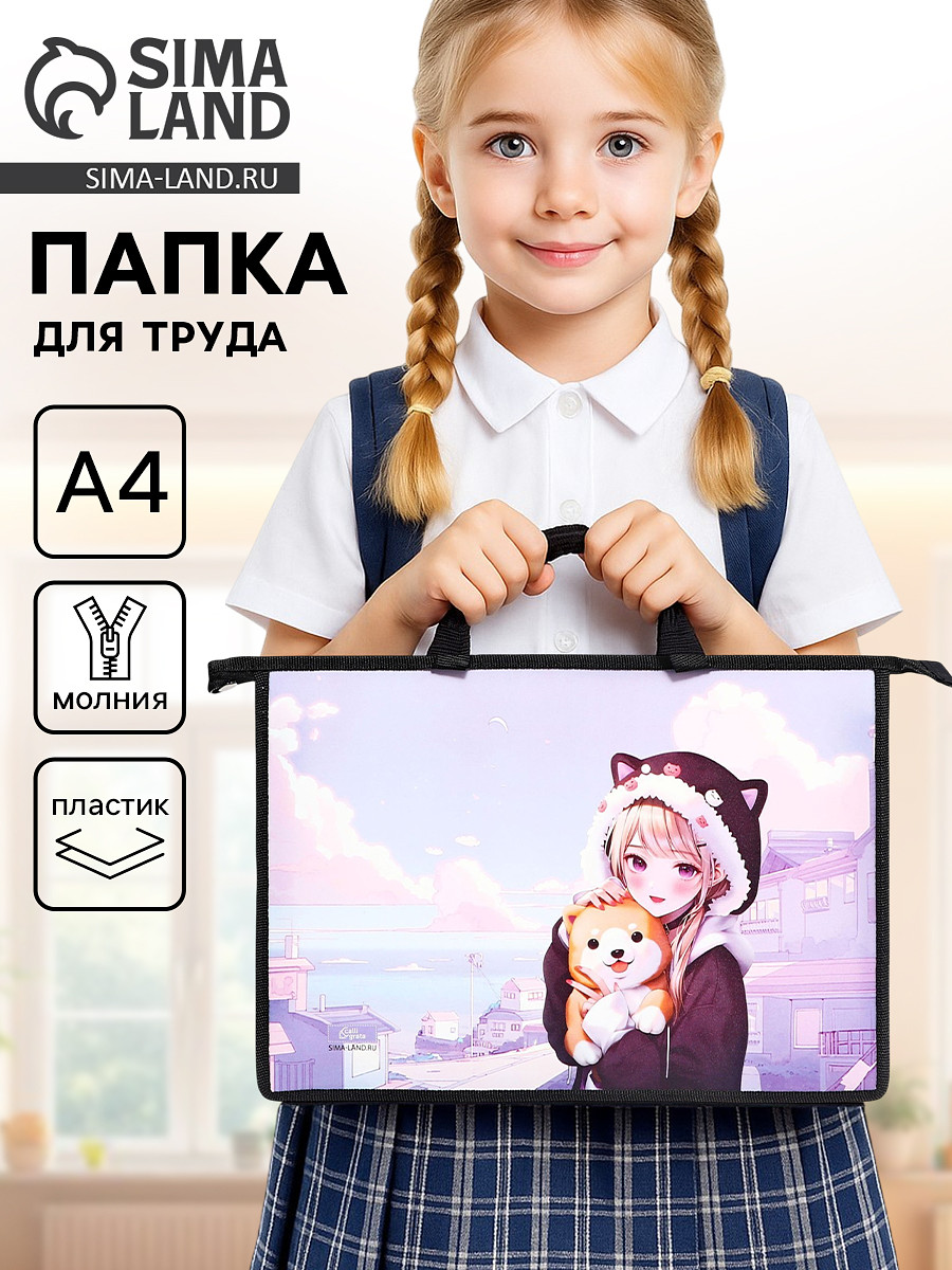 

Папка для труда, а4, пластиковая, 33.5×23.5×5.5 см, Розовый;черный