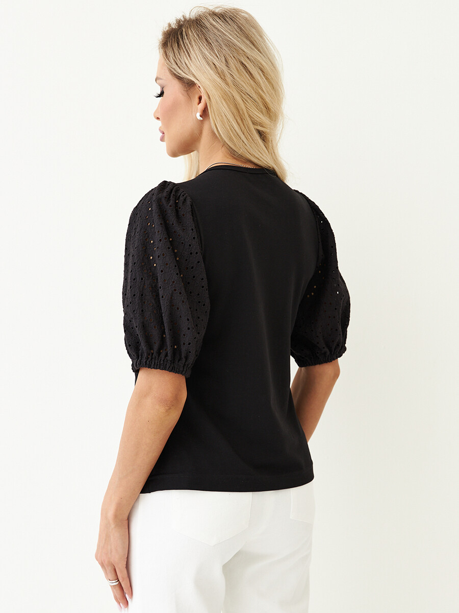 Блуза LONA, размер 42, цвет черный 011622705 - фото 4