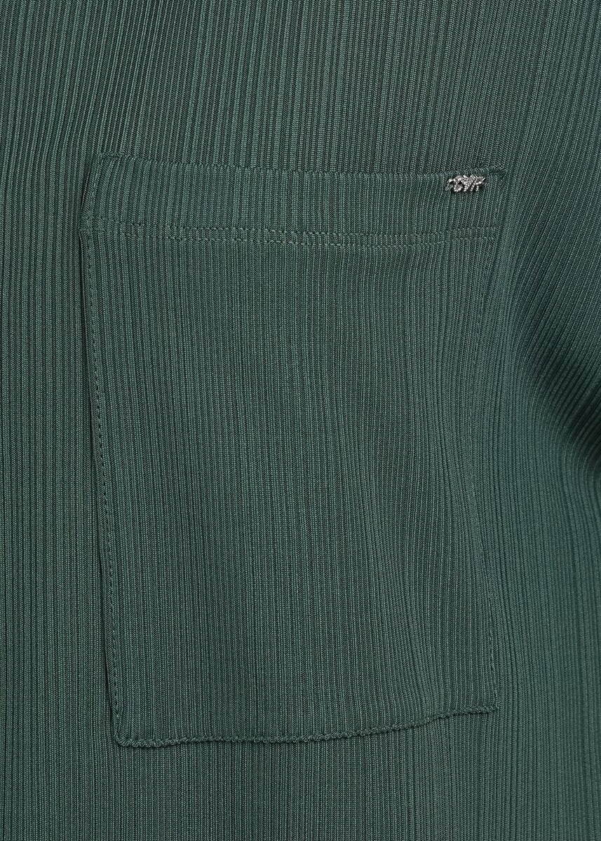 Блузка рубашка CLEVER, размер 42, цвет хаки 011634193 - фото 4