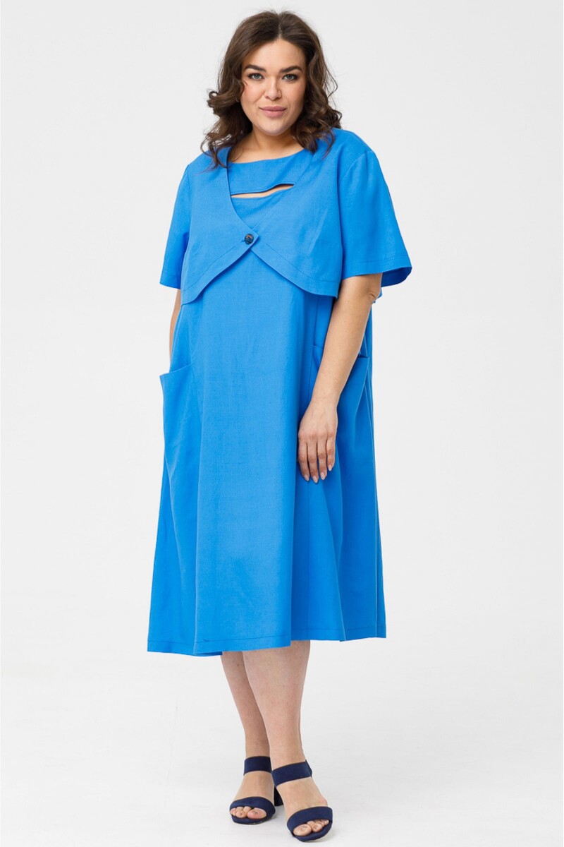 Жакет Luxury, размер 58, цвет голубой 011647228 - фото 3
