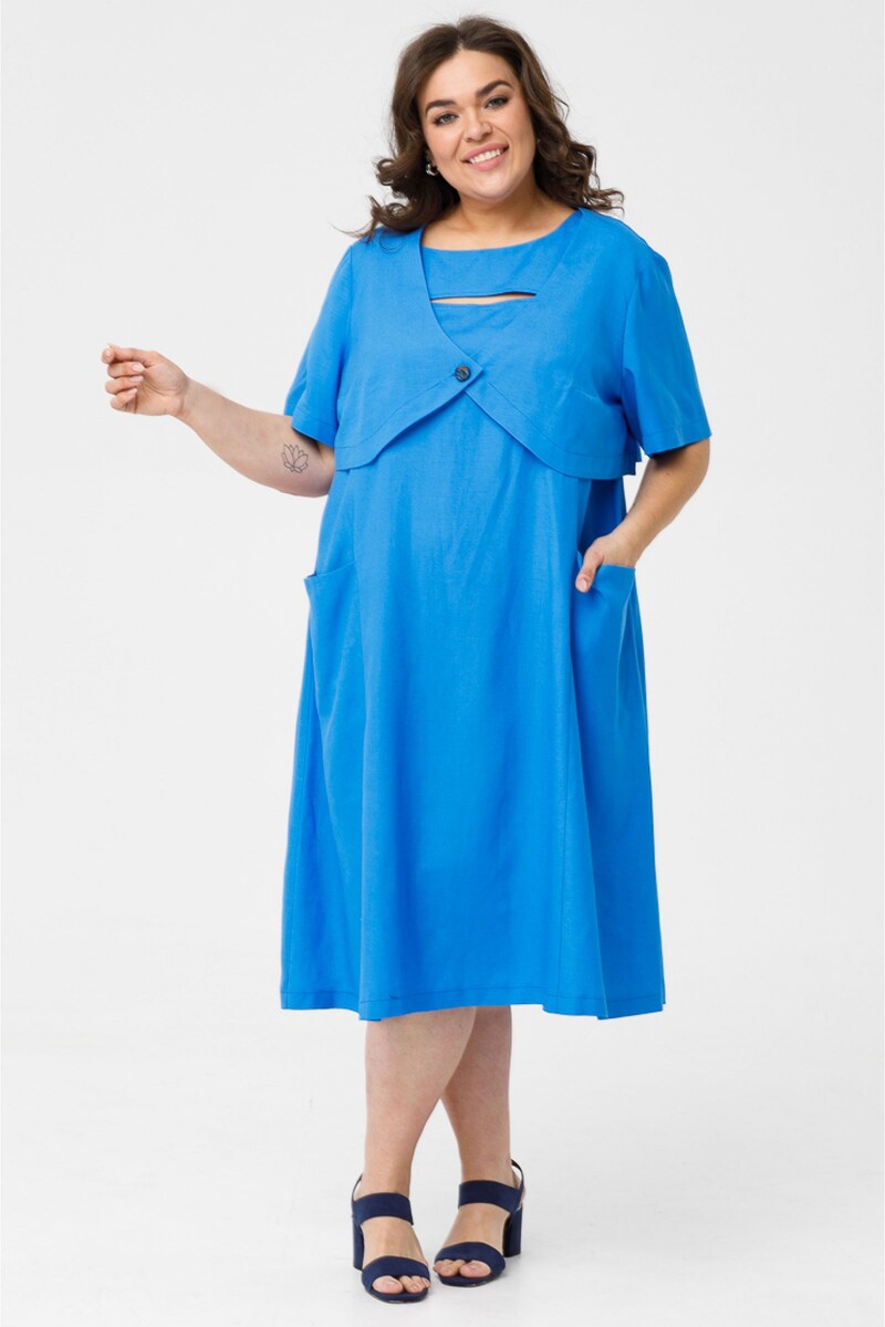 Жакет Luxury, размер 58, цвет голубой 011647228 - фото 2