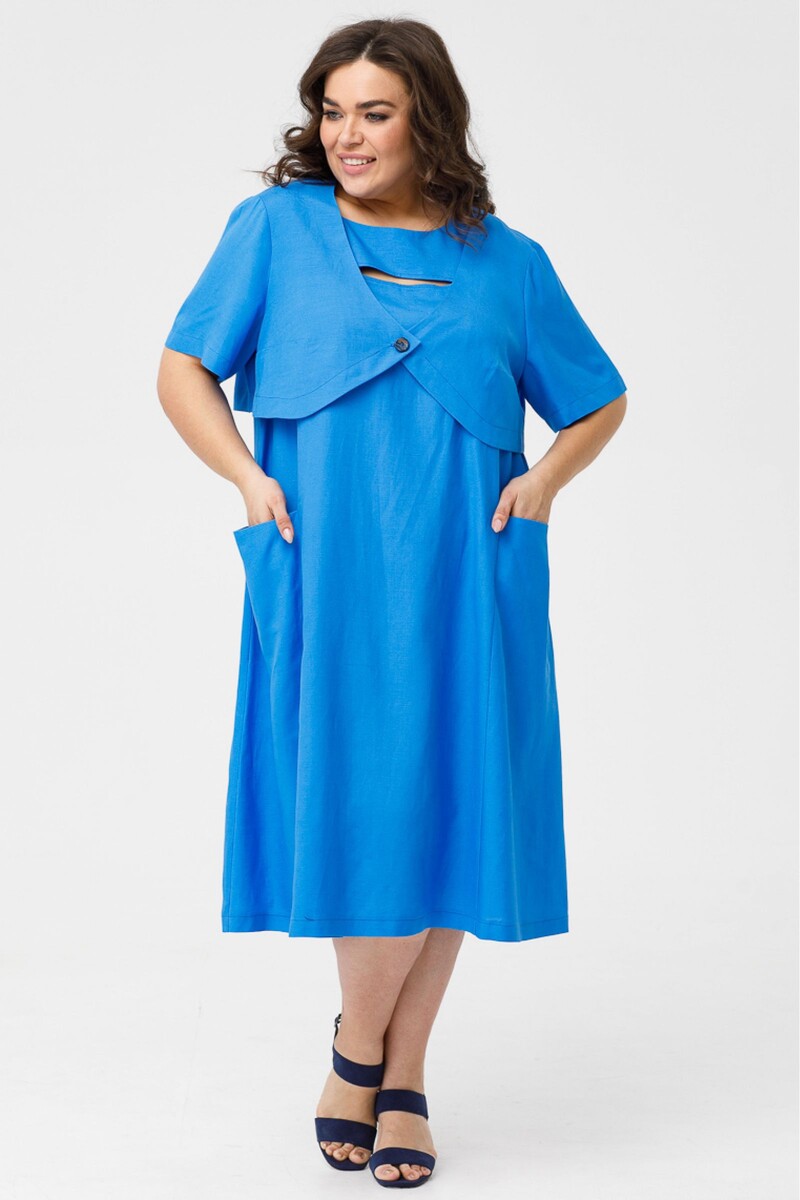 Жакет Luxury, размер 58, цвет голубой 011647228 - фото 4