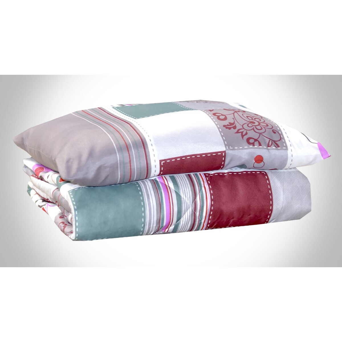 Комплект одеяло подушка No brand, цвет разноцветный, размер 1.5-спальный 011653584 - фото 1