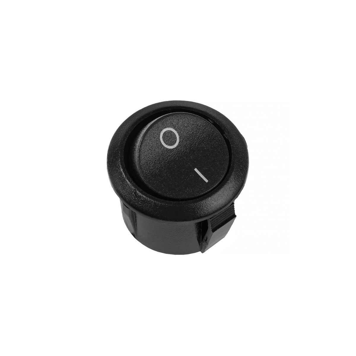 Кнопка - выключатель, без подсветки, черный, 6- 10 а, т25 No brand