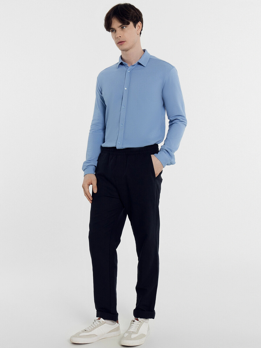 Рубашка мужская Mark Formelle, размер 48, цвет синий