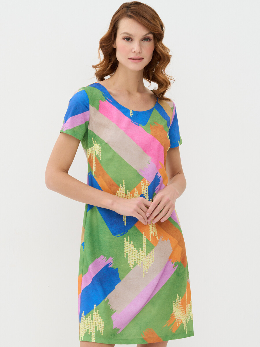 Платье VAY, размер 42, цвет разноцветный 011766294 - фото 1
