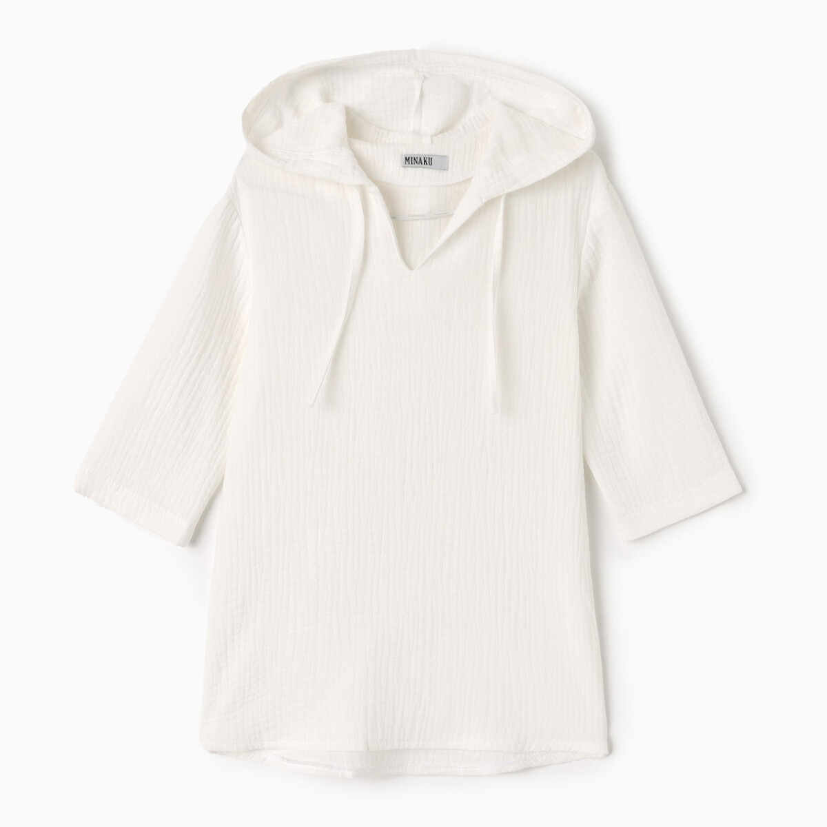 Рубашка пончо MINAKU, размер рост 86 см, цвет белый
