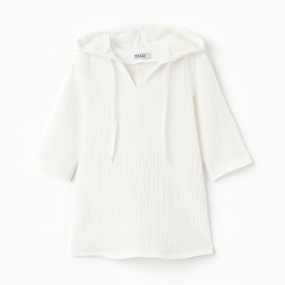 Рубашка пончо MINAKU, размер рост 86 см, цвет белый 011767653 - фото 1