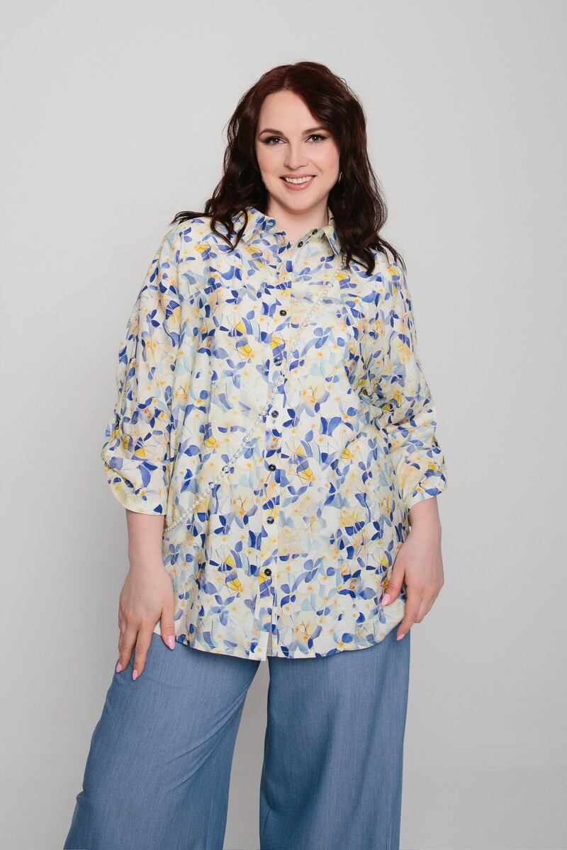 Блуза Прима линия, размер 48, цвет разноцветный