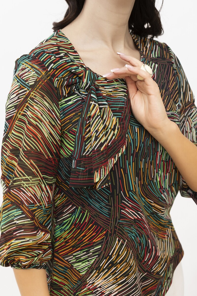 Блуза AhaLodensa, размер 52, цвет разноцветный 011818189 - фото 4