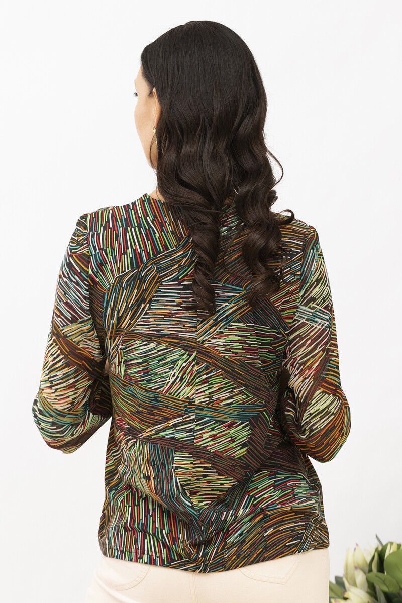 Блуза AhaLodensa, размер 52, цвет разноцветный 011818189 - фото 3
