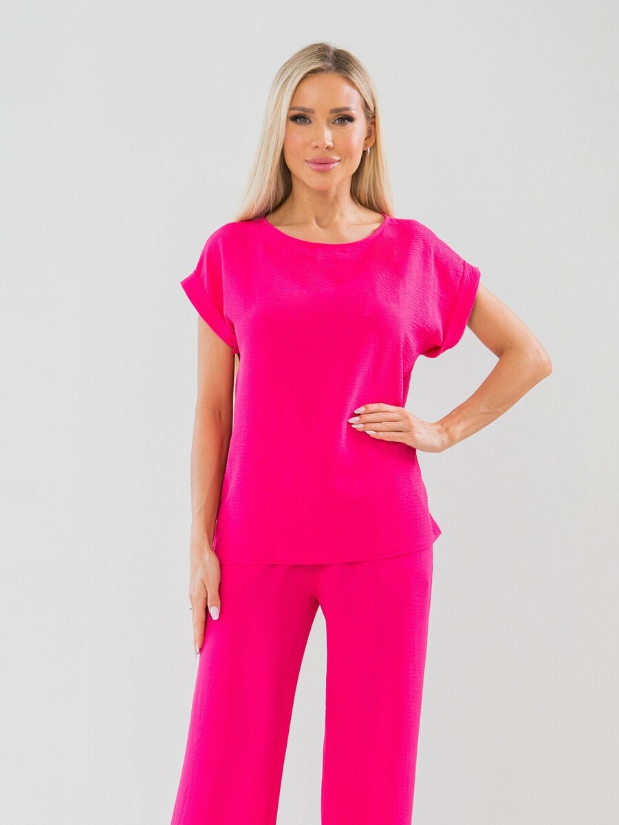 Блуза AjouR, размер 42, цвет розовый
