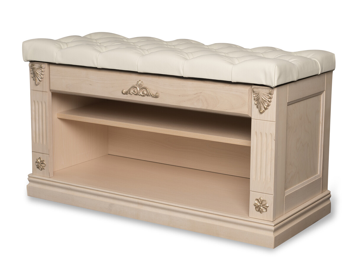 

Обувница сильвия экокожа молочный/белый ясень