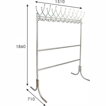Вешалка напольная М 12 металлик