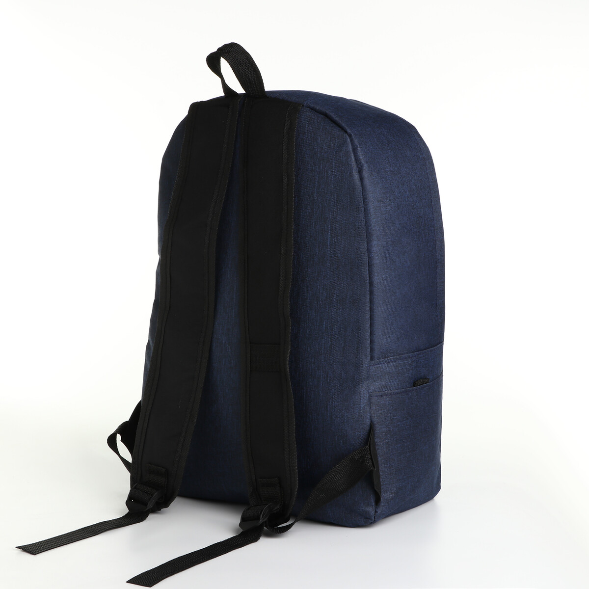 Рюкзак молодежный из текстиля на молнии, 3 кармана, цвет синий No brand 011829170 - фото 4